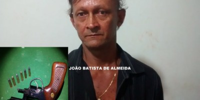 Rolim de Moura – Durante operação de abordagem da PM, homem é preso com arma de fogo