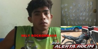 Rolim de Moura – Traficante é preso pela PM no bairro Cidade Alta com 47 pedras de crack