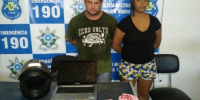 Pimenta Bueno – Casal de traficantes é preso pela PM com 02 kg de drogas