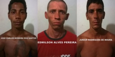 Rolim de Moura – 03 homens são detidos pela PM em uma ‘Boca de Fumo’ com produtos furtados