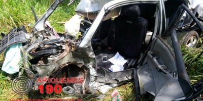 ARIQUEMES: Avó e neta morrem em colisão entre Corolla e Bi-trem na BR-364