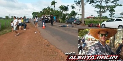 Rolim de Moura - Motociclista perde a vida ao colidir de frente com uma Caminhonete na RO-010 próximo a Linha 176