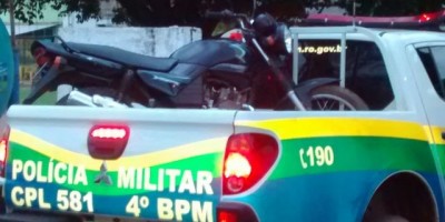Rolim de Moura – Moto furtada durante a noite de Réveillon é recuperada pela PM