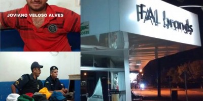 Rolim de Moura – Loja FAL brands é alvo de arrombamento e furto nesta madrugada