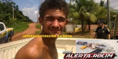 Rolim de Moura – Residência é arrombada e furtada, mas ladrão é preso em flagrante pela PM