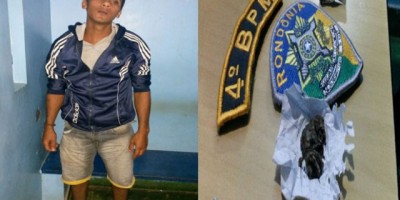 ALTA FLORESTA -  JOVEM INABILITADO, É PRESO COM PORÇÃO DE MACONHA