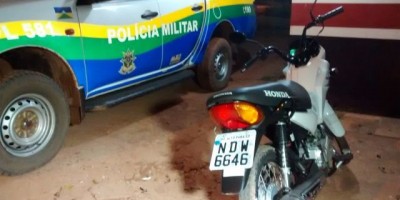 Rolim de Moura – Moto furtada em Alto Paraíso é recuperada pela PM no centro da cidade