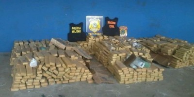 Vilhena - Cerca de 1.200 KG de droga são apreendidos em megaoperação em conjunto entre as Polícias Federal, Rodoviária Federal, Civil e Militar