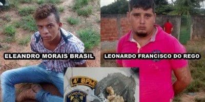 Alto Alegre – Dois homens são presos pela Polícia Militar por tráfico de drogas