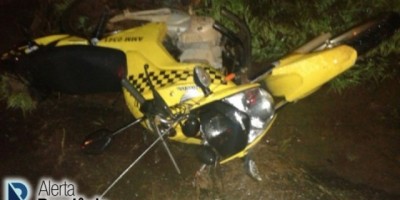 Porto Velho - Moto taxista morre em violenta colisão com poste na br-319