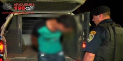 Ariquemes - Elementos trocam tiros com a Polícia e são presos suspeitos de vários de roubos