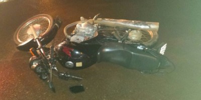 Rolim de Moura – Acidente de trânsito entre uma motocicleta e uma camionete nas proximidades do espaço alternativo