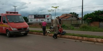 Rolim de Moura – Motociclista sofre queda na RO-010 ao retornar de seu local de trabalho