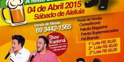 ROLIM CHOPP 2015: Ingressos antecipados valem CD de Gustavo Moura & Rafael