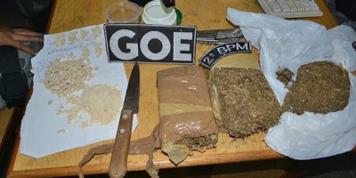 Ji-Paraná - GOE apreende 01 Kg de Maconha e mais de 300 pedras de Crack