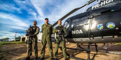 Rondônia - Helicóptero reforça combate aos crimes ambientais em Rondônia