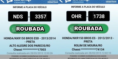 Rolim de Moura – Duas motos são roubadas em comércio no centro da cidade por dupla de bandidos armados