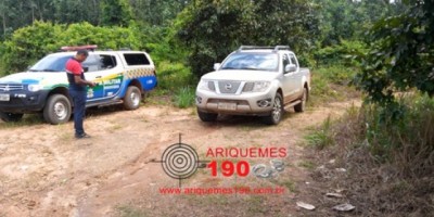 Ariquemes - Polícia Militar recupera caminhonete roubada na Zona Rural de Alto Paraíso