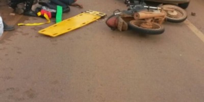 Porto Velho - Grave acidente acidente na BR-364, deixa motociclista com sérias lesões