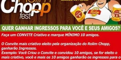 Rolim de Moura - Promoção “você e mais 10 amigos” no Rolim Chopp