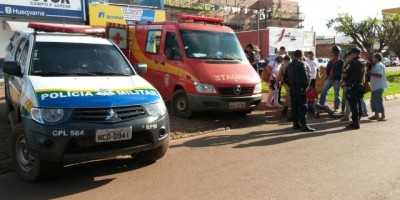 Rolim de Moura - Colisão entre duas motocicletas deixa uma pessoa ferida, o outro motociclista se evadiu do local sem prestar socorro a vitima