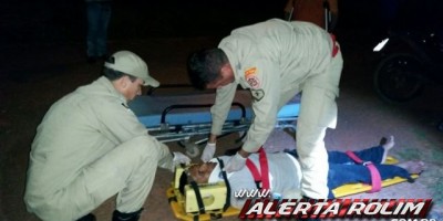 Rolim de Moura – Colisão entre duas motocicletas deixa seus condutores gravemente feridos
