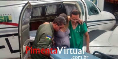 Cacoal – Avião do Corpo de Bombeiros realiza socorro a grávida de gêmeos 