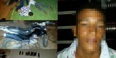 Rolim de Moura –  Três individuos com moto roubada em Alta Floresta tentam fugir da PM mas acabam presos