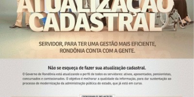  Recadastramento dos servidores estaduais 