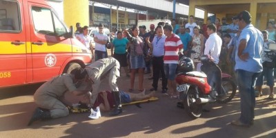 Rolim de Moura -  Condutor de veículo avança preferencial, bate em moto e foge do local sem prestar socorro