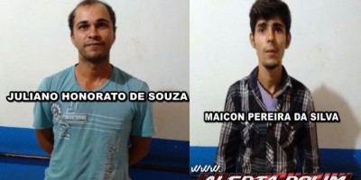 Rolim de Moura - Dois suspeitos são detidos pelo Serviço Reservado da PM e SEVIC da Polícia Civil 