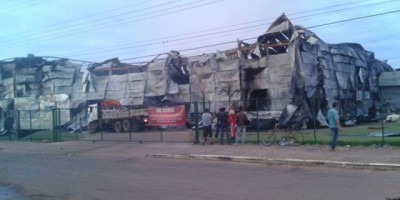 Veja como ficou o shopping de Vilhena após o incêndio