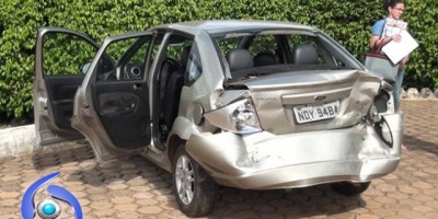 Cacoal – Polícia Militar registra engavetamento envolvendo 04 veículos na RO-383