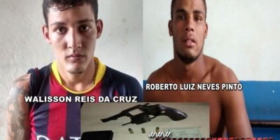 Rolim de Moura - Dois homens são presos pela polícia, um deles com arma de fogo