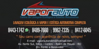 Rolim de Moura - Inaugura nesta Segunda-Feira 22 de Junho VAPORAUTO, novo conceito de lavagem automotiva