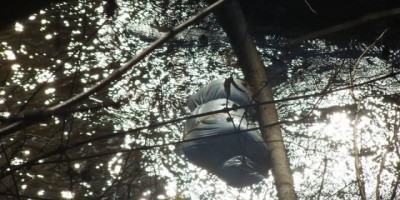 Nova Brasilândia –  Bombeiros realizam a retirada do corpo encontrado em rio