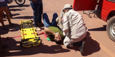 Rolim de Moura -  Colisão entre duas motos no cruzamento da Avenida Maringá com Rua Jamari