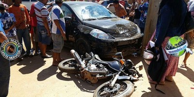 Porto Velho: Mulher atropela assaltante; bandido atira contra vítima e rouba moto para fugir
