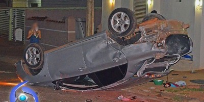 Cacoal – Colisão entre veículos resulta em capotamento e uma vítima ferida