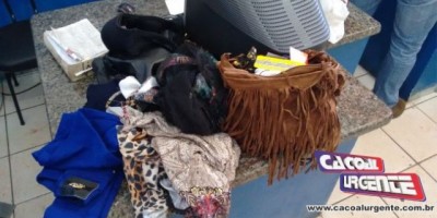 Cacoal – NI da policia militar prende suspeita de praticar furtos em lojas na cidade de Rolim de Moura