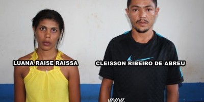 Rolim de Moura - Casal de Rondonópolis-MT comete furtos em pelo menos 03 lojas de roupas e acabam presos em flagrante pela PM