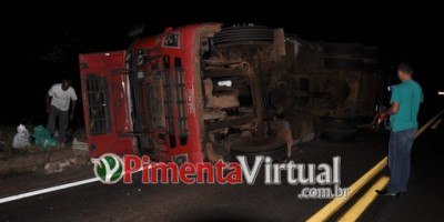 Pimenta Bueno - Desnível em acostamento causa acidente na BR-364 