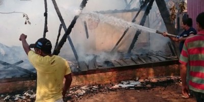 São Miguel do Guaporé- Família precisa de ajuda após perder tudo em incêndio