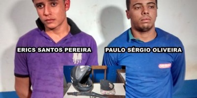 Rolim de Moura – Dupla de assaltantes são presos pela PM, após cometerem roubo no interior de mercado