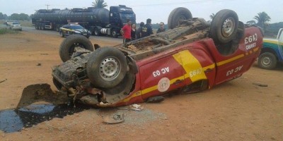 Comandante do Corpo de Bombeiros de Jaru sofre grave acidente na BR-364