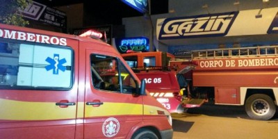 Rolim de Moura -  Principio de incêndio atinge loja Gazin no Centro da cidade