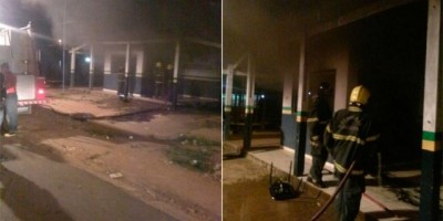Porto Velho - Criminosos incendeiam base da PM na zona sul 