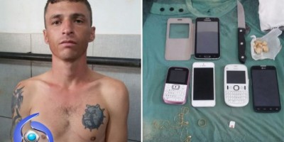 Cacoal – NI do 4º BPM prende assaltante e recupera vários objetos