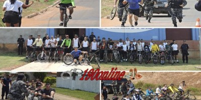 Alta Floresta sedia parte das provas das olimpíadas interna da Polícia Militar do 4º bpm com provas de ciclismo e cabo de guerra