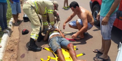 Rolim de Moura -  Colisão entre carro e bicicleta resulta em uma pessoa ferida - 